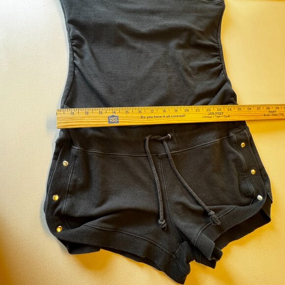 Rue 21 Shorts Romper Juniors Large Black Strapless Built-In Shelf Bra - Picture 7 of 9